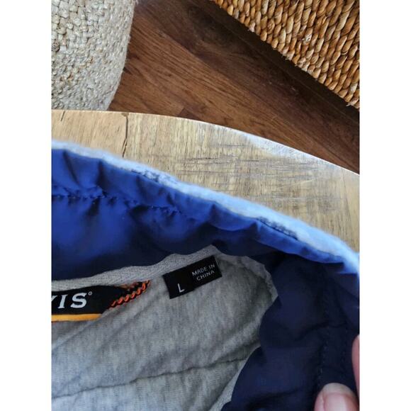 Orvis Quilted Snap Sweatshirt Sweater Pullover Aztec Blue Womens L Logo Unisex - Picture 7 of 10